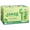 Sanzo Sparkling Water, Calamansi, Made with Real Fruit, No Added