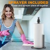 Paper Towel Holder with Spray Bottle, Countertop Paper Towels Dispenser
