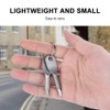 Mini Screwdriver Keychain Set, Portable Flat Head Stainless Steel and