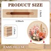 Chunful 6 Pcs Embroidery Hoop Display Stand Wooden Embroidery Frames