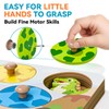 EDUJOY Wooden Dinosaur Puzzles for Toddlers 1-3, Montessori Toys for