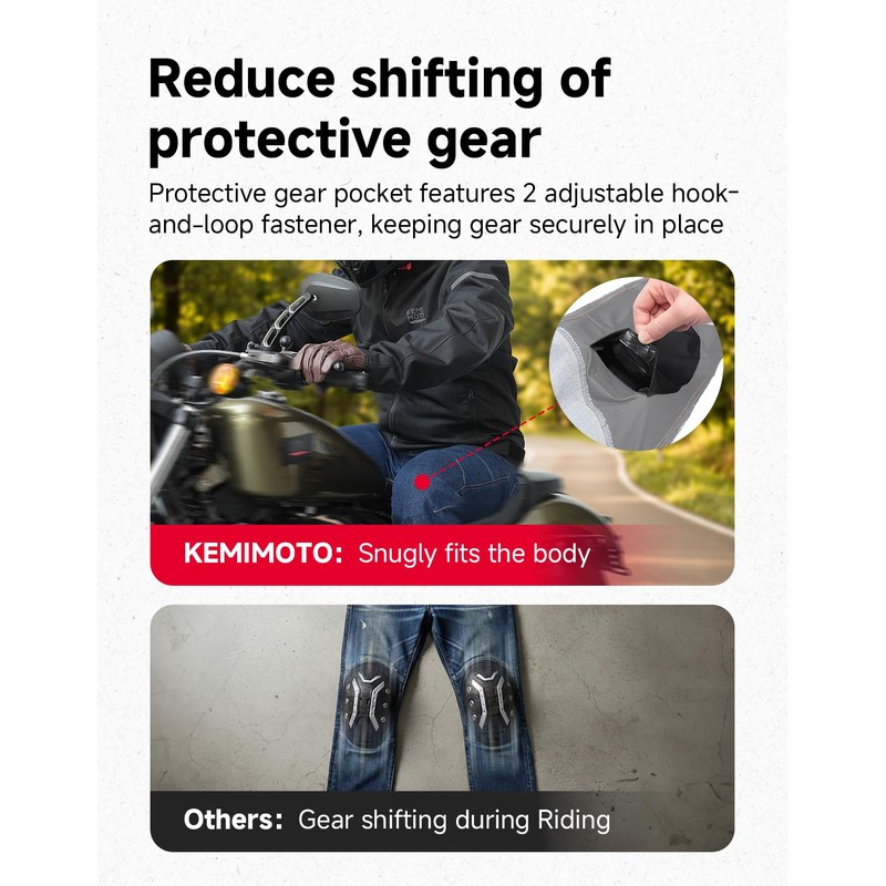 Motorcycle Riding Pants for Men Casual Motorcyle Jeans Blue