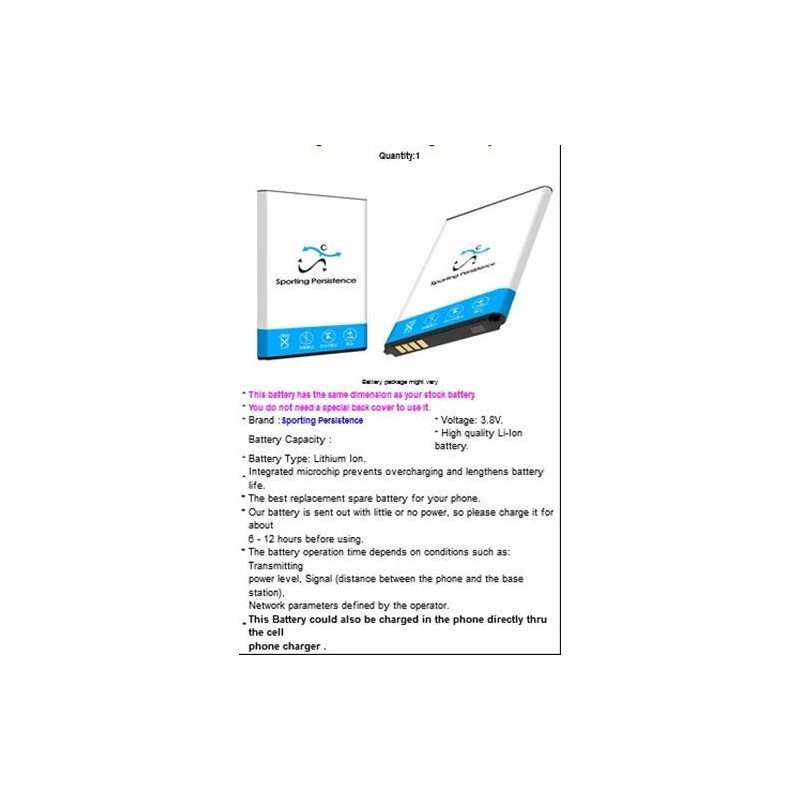 For TCL Lasting Capacity Replaceable Lithium Extra 1950mAh Battery for