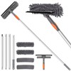 Professional 72'' Window Squeegee Cleaning Washing Tool/Kit with Extension Pole,