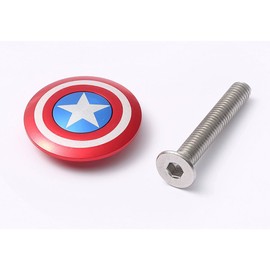 Bicycle Headset Cover with 1-1/8" Screw Bike Stem Cap Aluminum Alloy Satr Style