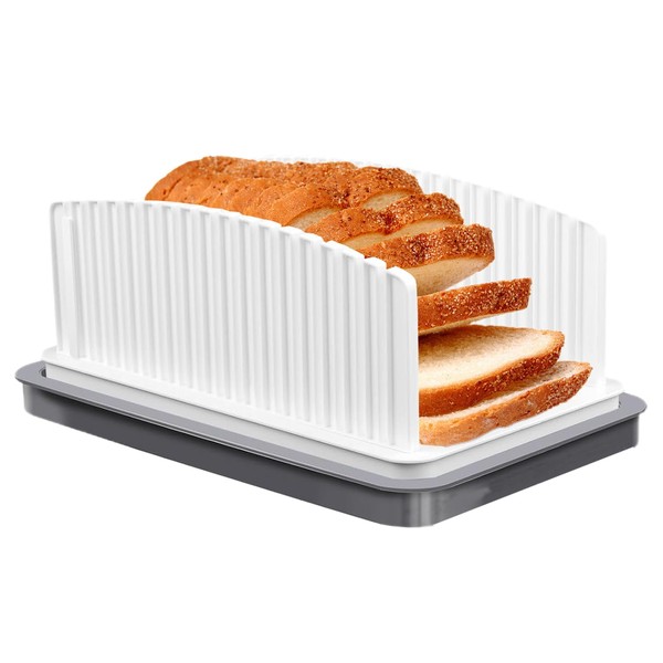Bread Cutter for Homemade Bread, Bread Cutting Guide, Adjustable Width,