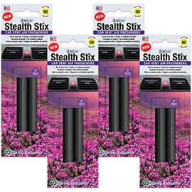 Stealth Stix Car Vent Clip Air Freshener, Long Lasting Car Air Freshener, 4-Packs with 8-Stix (Spring Blossoms)