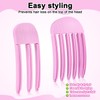 2pcs Fluffy Bangs Styling Comb, Plastic Wind Shaping Styling Comb
