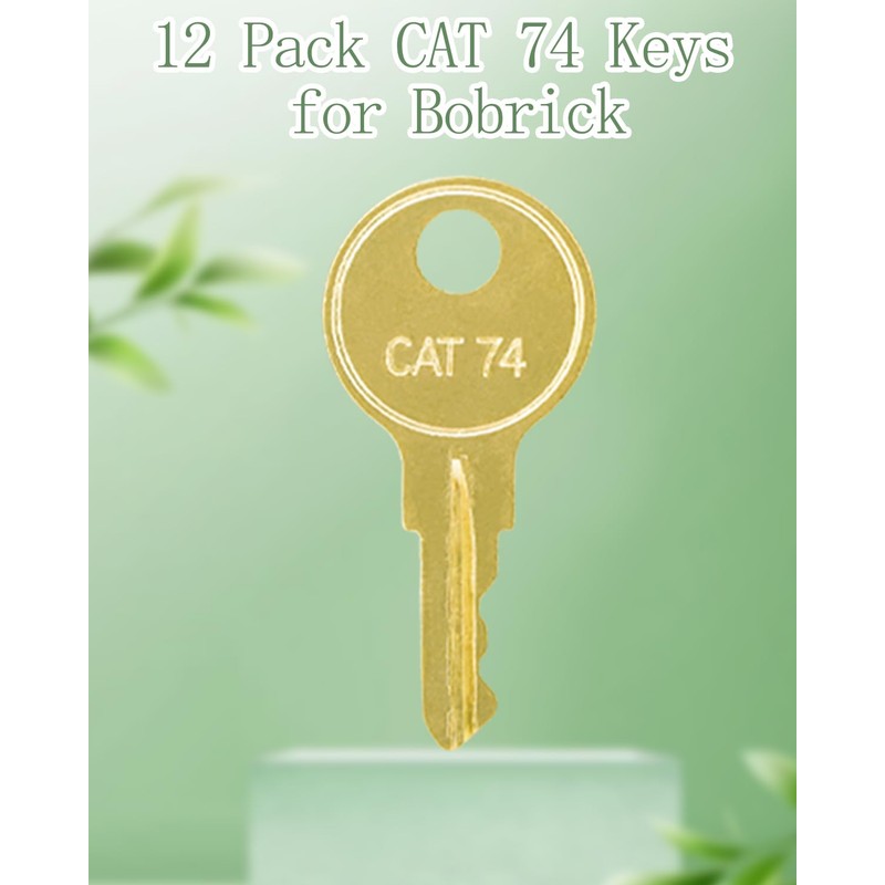 12 Pack CAT 74 Toilet Paper Dispenser Key, 33043 CAT74