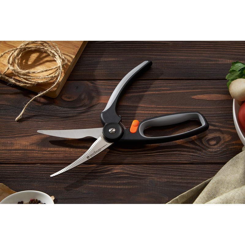 GROSSMAN® SC937 Kitchen Scissors 26.0 cm Multifunctional Kitchen Scissors Stainless