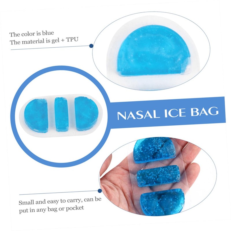 Mobestech Nose Ice Pack Cold Compress Reusable Flexible Gel Wrap