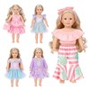 HOMQYTE 5 Sets Doll Clothes for 18 inch Dolls Baby