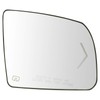 TRQ Side View Mirror Glass Assembly Turn Signal w/Backing Plate