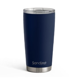 SANDJEST Navy Tumbler 20oz Stainless Steel Double Wall Vacuum Insulated, Travel Coffee Cup, Gifts for Men Women Birthday Christmas