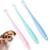 OUDQFCJ 3 Stück Kleine Katze Zahnbürste, 360 Grad Kleine Haustiere