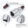 Juttzzei 2PCS Torx Bit Socket, 1/2" Drive, T55 Torx, S2