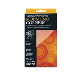 Lineco Polypropylene 1.25In Mounting Corners 250 Pkg