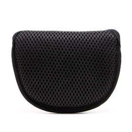 Golf Putter Cover Golf Putter Head Cover, Golf Club Head Cover Mesh Material Putter Head Cover Mallet Compatible Golf Putter Club Head Cover Compatible with Odyssey Putter Head Cover Magic Tape