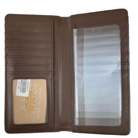 Royal West #1 Praying Cowboy Mens Wallet Western Bifold Check Book Style W011-27 Ostrich Brown