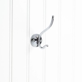 Unbranded Wall Mount Hat Coat Rope Hook Bathroom Towel Holder Hang In Polished Chrome