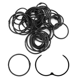 EOWVISN 40 Pieces Metal Split Rings, Curtain Rings, Shower Curtain Rings, Multifunctional Metal Rings, Curtain Accessories, Diy Accessories, Item Storage Rings