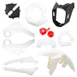 Mokuo Motorcycle Fairing Kits Compatible with Honda Grom MSX 125 2013-2016,White Color