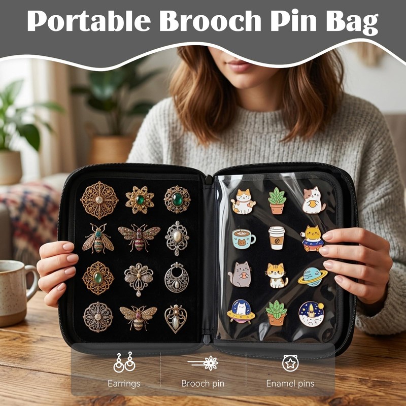 Pin Books for Collectors, Enamel Pin Display Book, Portable Pin