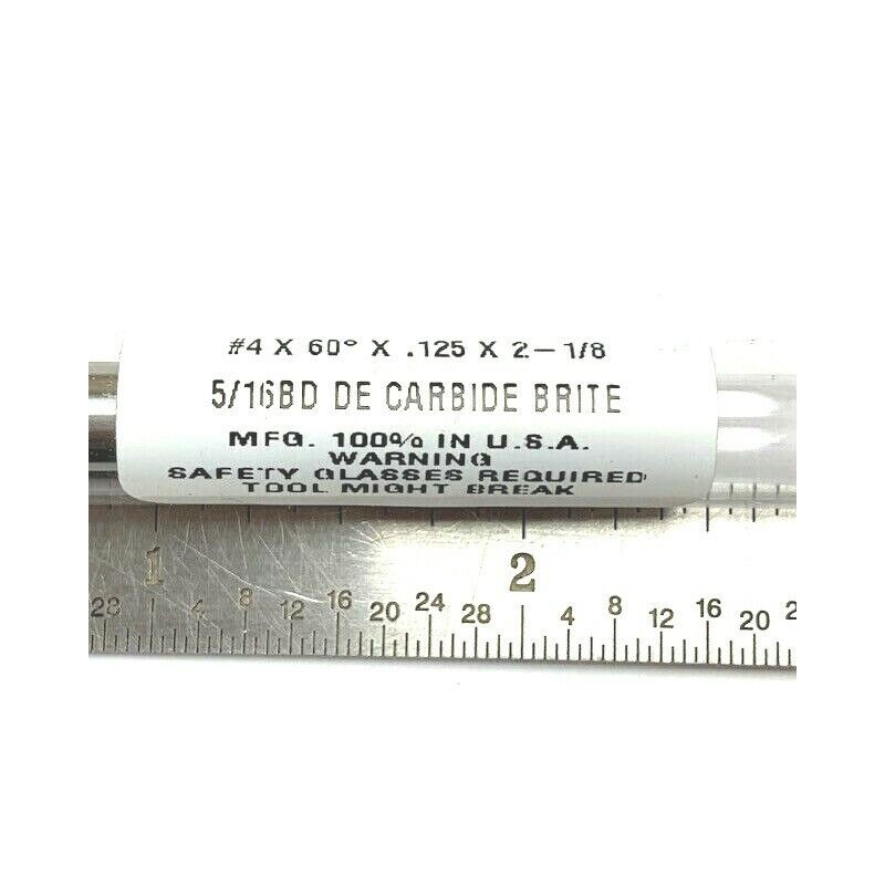 HTC SOLID CARBIDE CENTER DRILL #4 - 60 Degree USA
