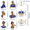 24Pcs Royal Prince Centerpiece Sticks, Little Prince Baby Shower Party