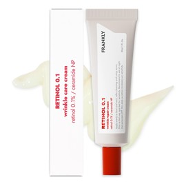 FRANKLY Retinol 0.1 Cream - Beginner Retinol | Anti-Aging, Rejuvenation, Skin Lifting & Restoration | Acne-Prone Skin | Enriched with Ceramides & Natural Ginseng | Made in Korea 1.01 fl. Oz.