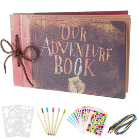 AIOR DIY Scrapbook Photo Album, Our Adventure Book DIY Photo Albums, Large