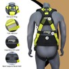 AFP Lime Green Demon Fall Protection Ergonomic Comfort Safety Harness,