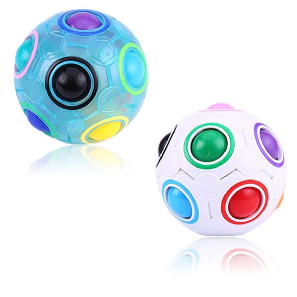 2 Pack Magic Rainbow Puzzle Ball Teasers Games Toys Magic