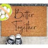 DecStic Better Together Coir Mat Door Mats Farmhouse Bible Verse