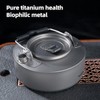 Aomiun Portable Titanium Kettle Set with Stainless Steel Cups -
