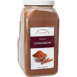 Olde Thompson Ground Cinnamon, 5 lbs in a Clear Jar
