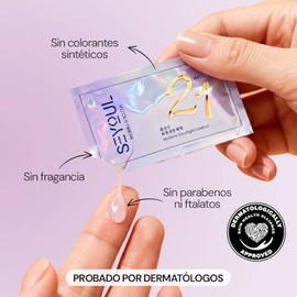 SEYOUL Suero Facial 21 Días con Ácido Hialurónico + Ácido Tranexámico + Niacinamida, Hidratación Profunda y Manchas Menos Visibles, 21 sobres