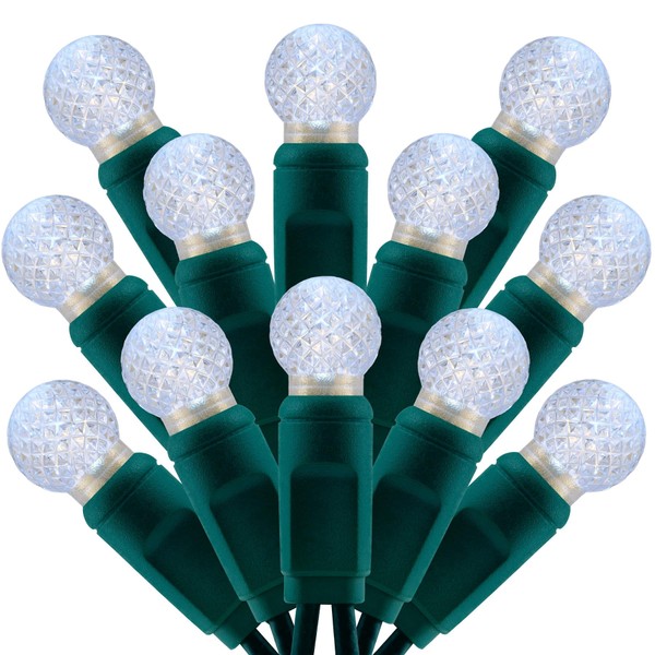 SWEET SHINE 100 Cool White Raspberry One-Piece LED Christmas Lights,