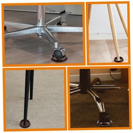 Angoily 10Pcs Multi Function Non Slip Furniture Cups with Wear Resistant Plastic for Couch Stoppers Chair Wheel Locks Scratch Protection Soundproofing and Shock Absorption Easy