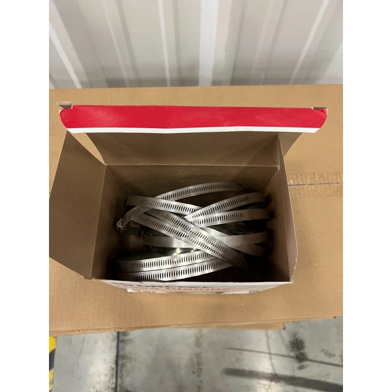 BREEZE 6" Hose Clamps, Diameter Range 4.125" to 7", Quantity