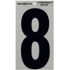 Hillman 844104 5-1/4" Black and Silver Reflective Poly-Film Adhesive Number