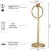 Hoimpro 17 Inch Stand Hand Towel Holder Towel Bar Towel