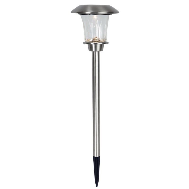 Star LED-Solar-Pathlight, Farbe: silber, ca. 48 x 15 cm, 1