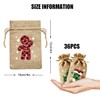 VEYLIN Christmas Hessian Bags, 12 Xmas Burlap Jute Gift Bag