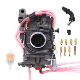 YJGZSVK Carburetor For Yamaha YZ400F YZ450F WR400F Polaris Outlaw 525 IRS Suzuki DRZ400 Kawasaki KLX 450R KX450F Husqvarna TE450 TC450 Replaces 1203432 15004-0051 5TG-14101-00-00