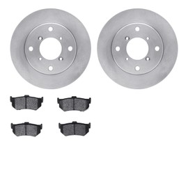 Dynamic Friction Company Rear Brakes and Rotors| Automotive Replacement Brake Kits| Rear 5000 Advanced Brake Pads and Rotors Kit| Fits 1990-1994 Suzuki Swift