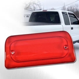 G-PLUS 3rd Brake Light Lens Cover Compatible with1994-2004 Chevy S10 /GMC Sonoma,ONLY for Standard or Crew Cab,Automotive Brake Lamp Lens Cover