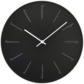Lemnos Wall Clock Divide Analog Black divide NL17-01 BK Lemnos