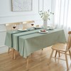 Tablecloth Green Stripes Linen Tablecloths Elegant Washable Tablecloth Small Outdoor