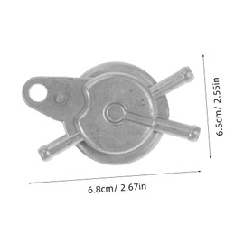 ULTECHNOVO Motorcycle Fuel Pump Valve Three Port Petcock for Atv Scooter Optimized Fuel Flow Management Quick Installation Compatible with Various Models